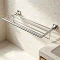 Wall Mounted Double Towel Rack Zinc-Alloy Modern Design Hotel Bathroom Storage Accessories Set