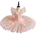 Beauty Little Swan Peach Color Toddler Performance Ballet Costume Girls Professional Costume Tutu Skirt