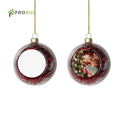 Prosub Sublimation Christmas Ball Personalized Custom Printing 8CM Glass Christmas Ball Ornaments Sublimation Blank