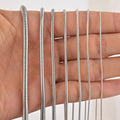 Hot Fashion Stainless Steel Round Snake ChainSTEEL Color 0.9-3.2mm Wide Choker Necklace Chain Jewelry or for Pendant Unisex