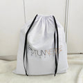 Custom Logo Printing White Large Dust Cotton Twill Bag for Handbag Drawstring  Cotton Dust Packaging Shopping Bag