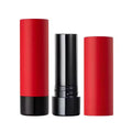 HUIHO Luxury Round Red Black Aluminum Lipstick Tube Recyclable Twist-Up Mold Offset Printing Packaging for Cosmetics