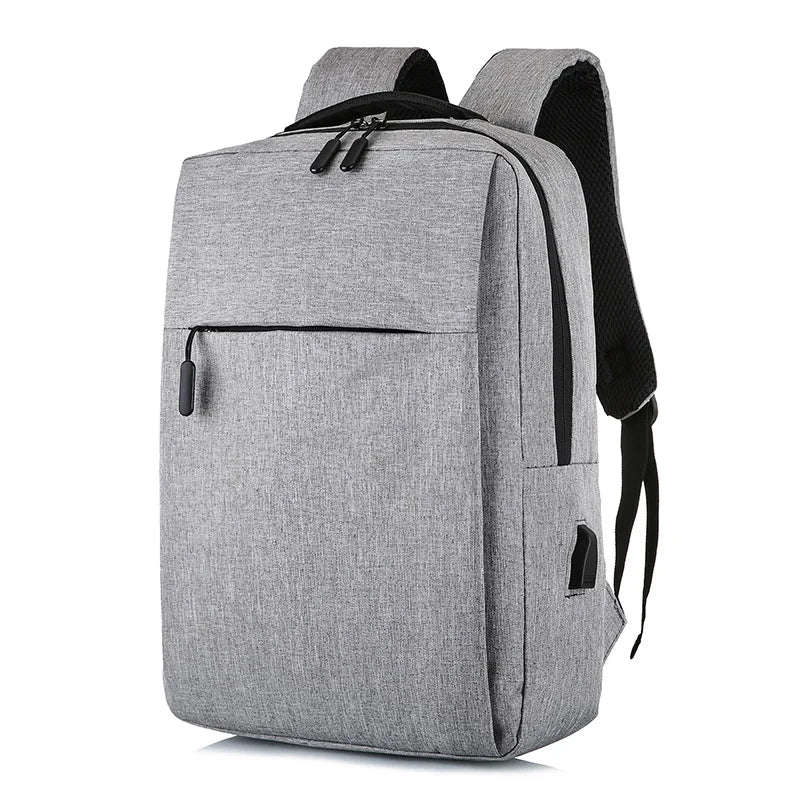Fashionable Anti-Theft Laptop Backpack with USB Zipper Closure Waterproof Unisex College Rucksack for School & Leisure