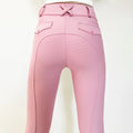 Popular Girls Side Pocket Equestrian Breeches Four Ways Stretch Horse Riding Leggings Trousers White S