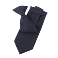 Pretied Mens Security Solid Color Dark Navy Blue China Suppliers Wholesale Necktie Polyester Plain Eco Friendly Clip on Tie