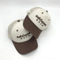 YKH Corduroy 5 Panel Trucker Hats3d Puff Embroidery Logo Snap Back Trucker Cap Trucker Hats With Front Rope