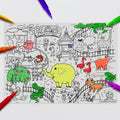 BPA Free Non Slip Washable and Reusable Custom Silicone Drawing Mats for Kids Silicone Coloring  Fun Pads  Placemats