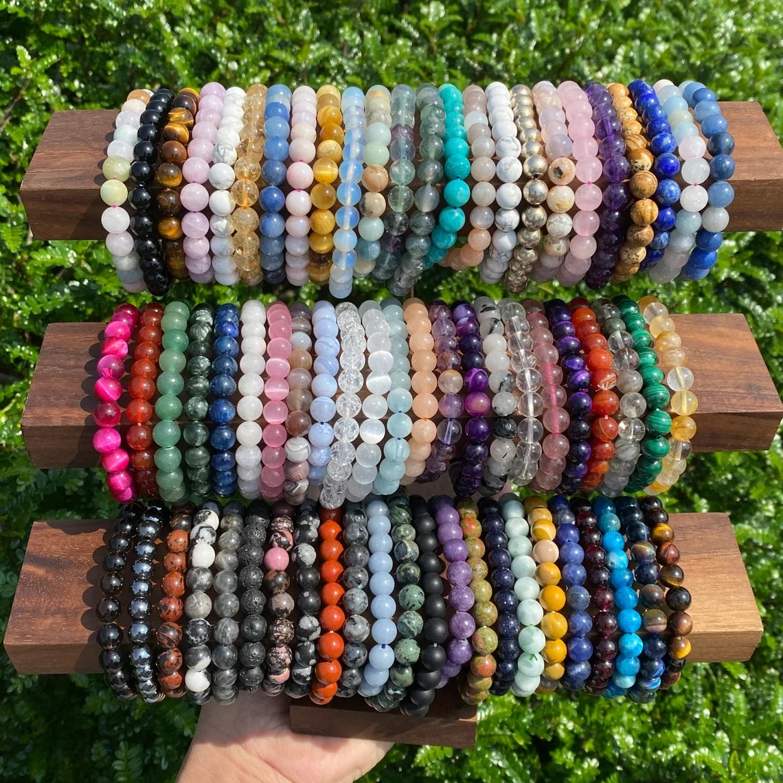 Natural Man Lapis Lazuill Bead Bangle Feng Shui Spiritual Couple Friendship Natural Crystal Stone Chips Bead Bracelets for Woman