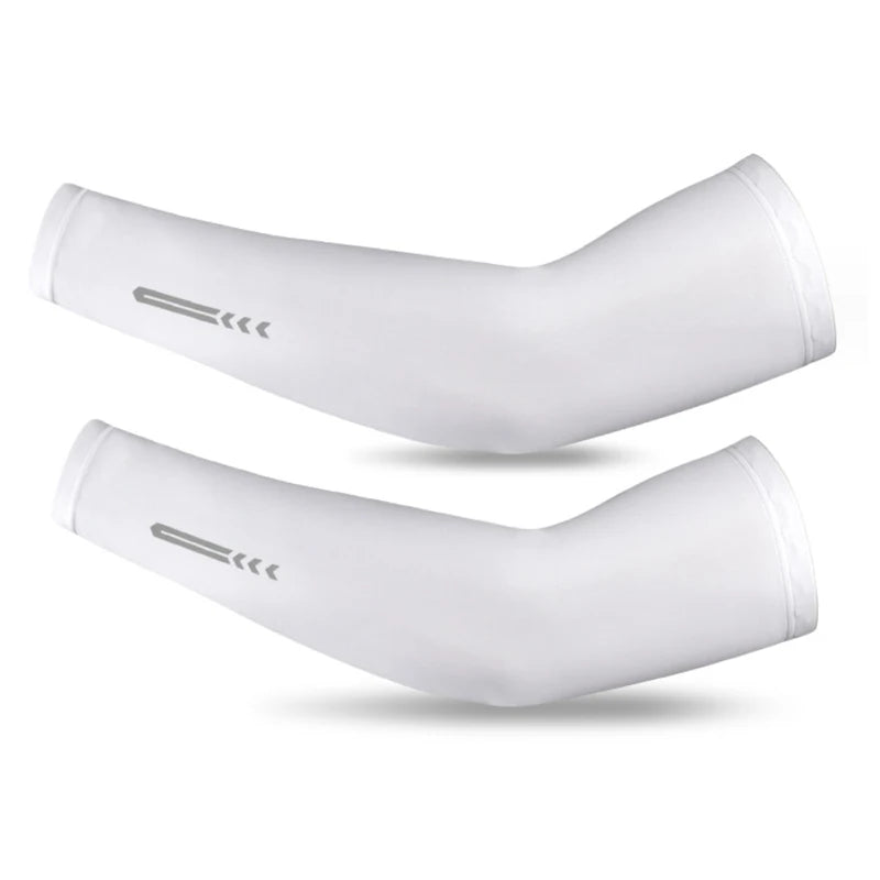 Women Men UV Sun Protection Outdoor Sports Arm Sleeves Cycling Fishing Summer UPF50+ Cooling Arm Sleeves