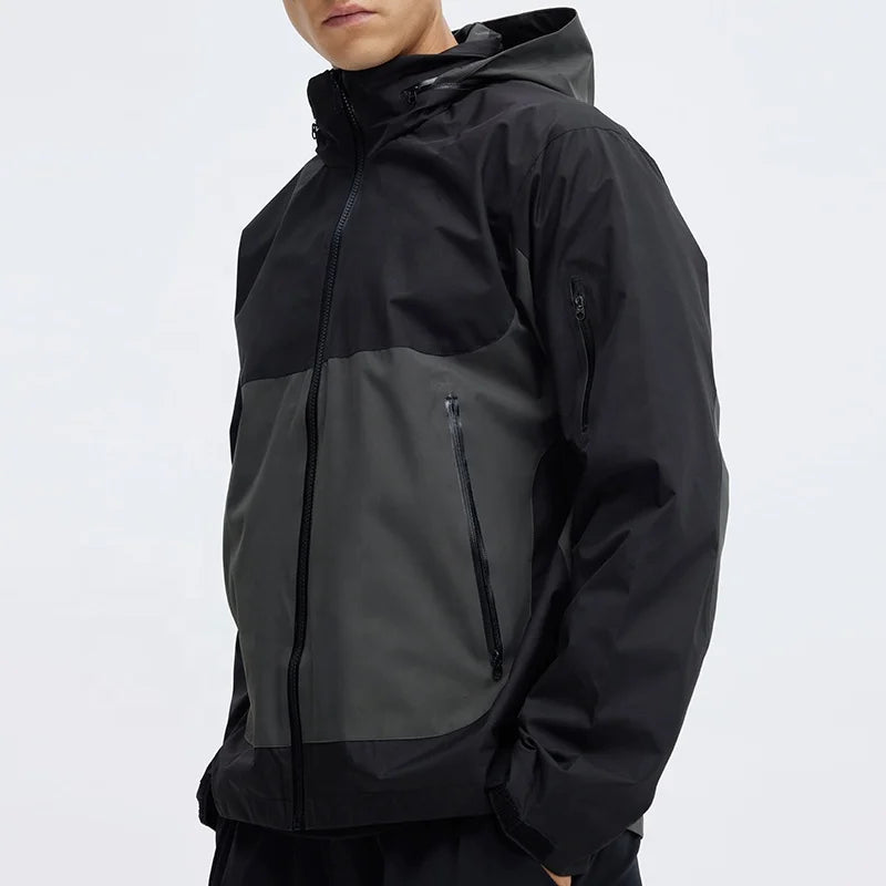 Plus Size Breathable Mounting Clothing Windproof Men Jackets Coat With Hood