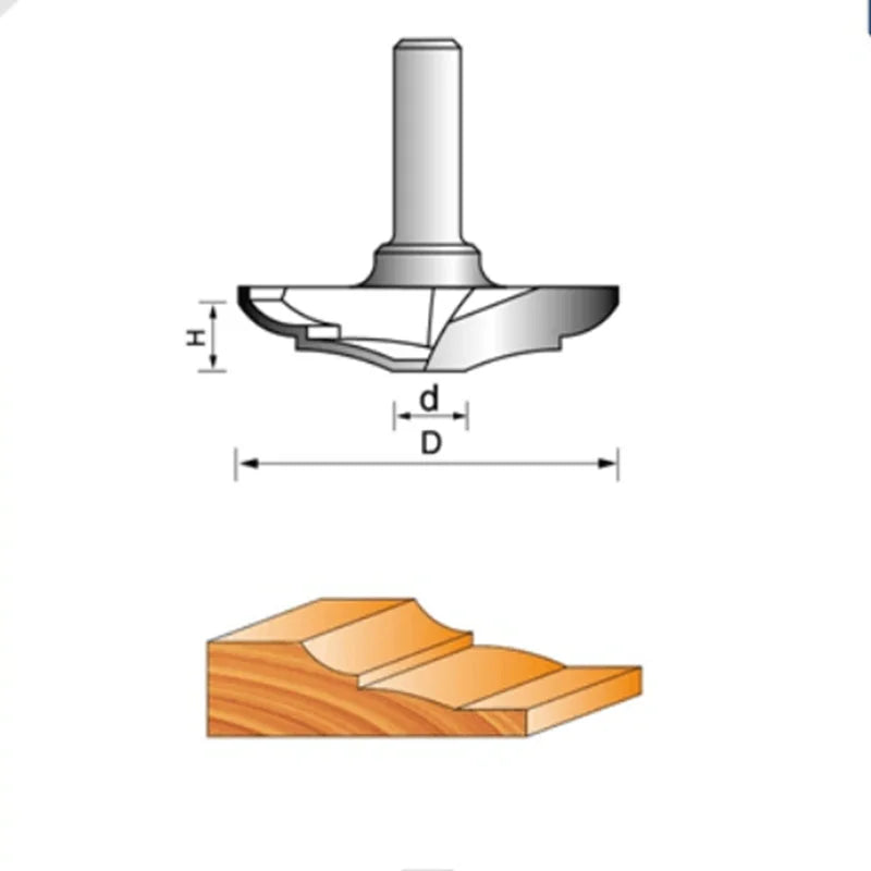 TIDEWAY LC1802 Classic Cutting Bits Used Sickle Mills for Sale Carving Tool Machine Woodworking Used CNC Bits Router Bits