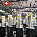 Long-Term Supply Reflective Strip Automatic Lifting Anti-Collision Isolation Bollard 304 Warning Stainless Steel Bollard