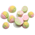 100Pcs Rainbow Macaron Ice Cream Ball Flat Back Resin Cabochon DIY Resins Craft Decoration Kawaii Food Scrapbook Accessories