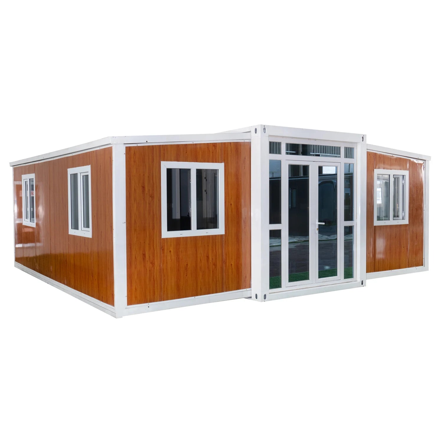 Hot Selling Expandable Home Shipping Flat Pack Prefab Steel Sandwich Panel Villa Waterproof Insulated 25-Year Modern Design