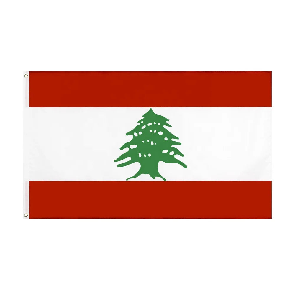 Wholesale Cheap Printed Outdoor Custom Made 3x5ft Lebanon Flag