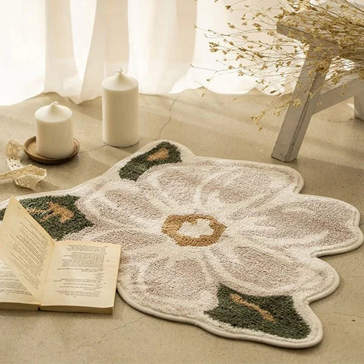 Creative Area Carpet Unique Shape Custom Design Door Mat Beautiful Flower Mat Custom Printed Carpet Design for Home Decoration