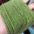 Peridot Natural Smooth Round Beads 2mm 3mm  Loose Green Peridot Beads for Jewelry Making