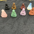 Best 4CM 1.5 Inches Random Color Avalokitesvara Kwan-yin Stone Natural Crystals Gemstone Hand Carved Crafts Ornament