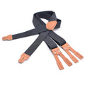 Men's Leather Button-End 1.4 Inch AdjustableSuspenders Elastic Back Strap With Box