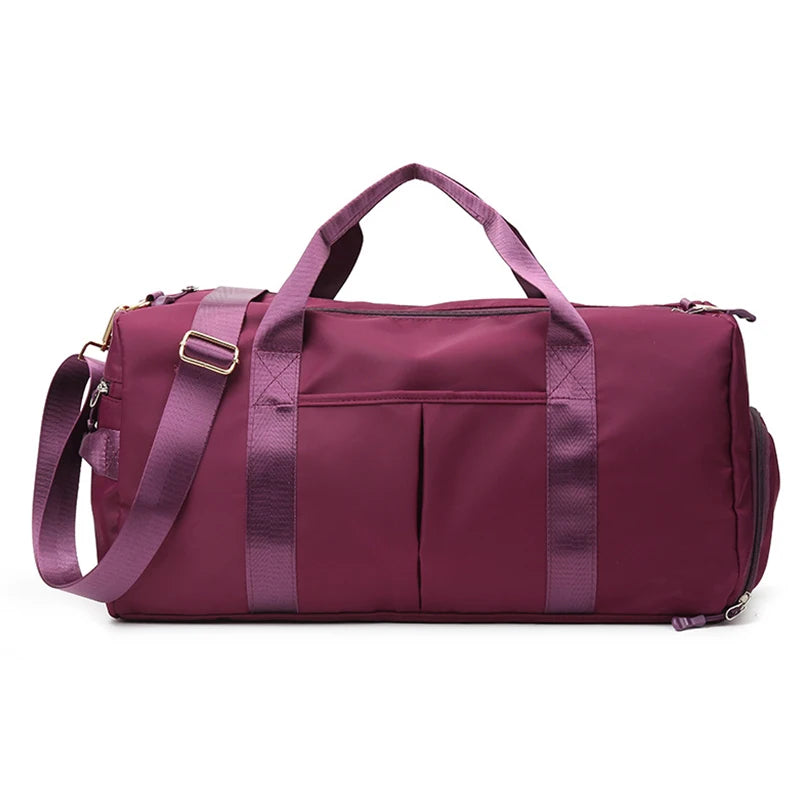 Custom Dry Wet Sport Duffel Holdall Training Travel Travel Luggage Bags Shoulder Tote Gym Bag with Shoes Compartment