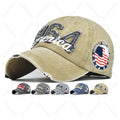 New 3D Embroidered Worn Out 6 Panel Baseball Cap Custom Logo Washed Distressed Cap Washed Cotton Dad Hats