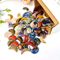 Wholesale Natural Crystal Healing Stones Gemstone Hand Carved Mini Crystal Moon for Gift