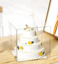 Transparent Gift Cake Box PET Clear Cake Box  Cake Baking Clear Plastic Cupcake Box for Wedding Party Birthday