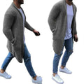 Spring Mens Sweaters Fashion Cardigan Warm Thick Solid Spacious Pocket Sweaters Knitted Cotton Casual Male Jackets