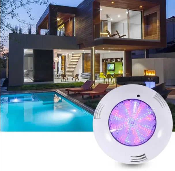 IP68 Waterproof LED Submersible Underwater Swimming Pool Light ABS 12W-35W Remote Control Smart PC
