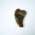 Diy Wholesale Natural Stone Heart Shape Guasha Facial Tool Pink smoky quartz Jade Gua Sha For Scrapers Face Massage