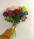 Q54 Factory Price Artificial Rose Wedding Supplies Velvet Plant Flower Home Decoration Handicraft