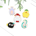 Childhood Cartoon Movie Spirit World Enamel Metal Custom Dragon Mouse Duck Carrot Coal Brooches Bag Hard for Badge