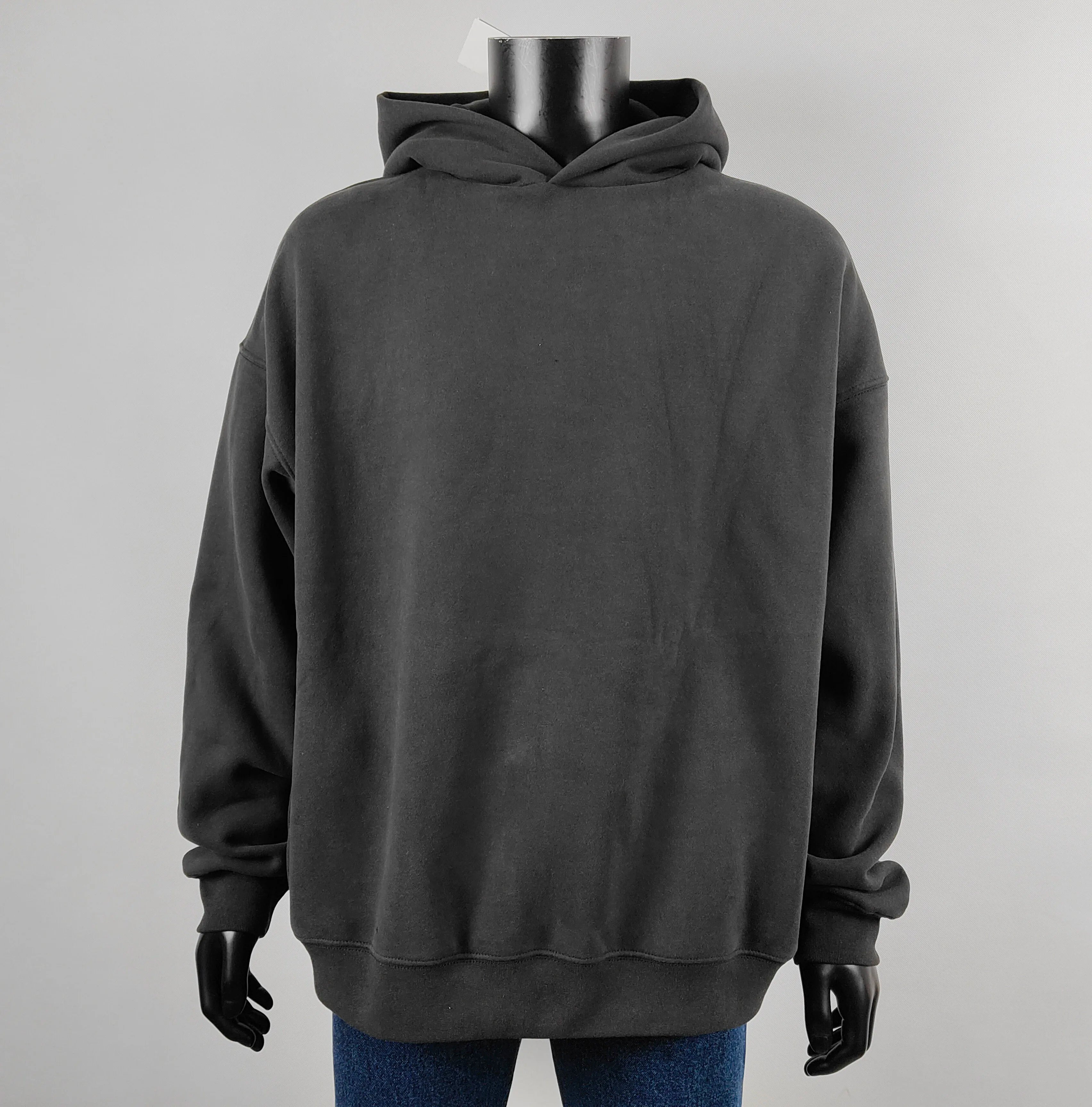 Custom Logo Heavyweight Cotton Tech Fleece Hoodie Puff Desgin 3D Printing Hip Hop Men Oversized Hoodie With Side Pockets