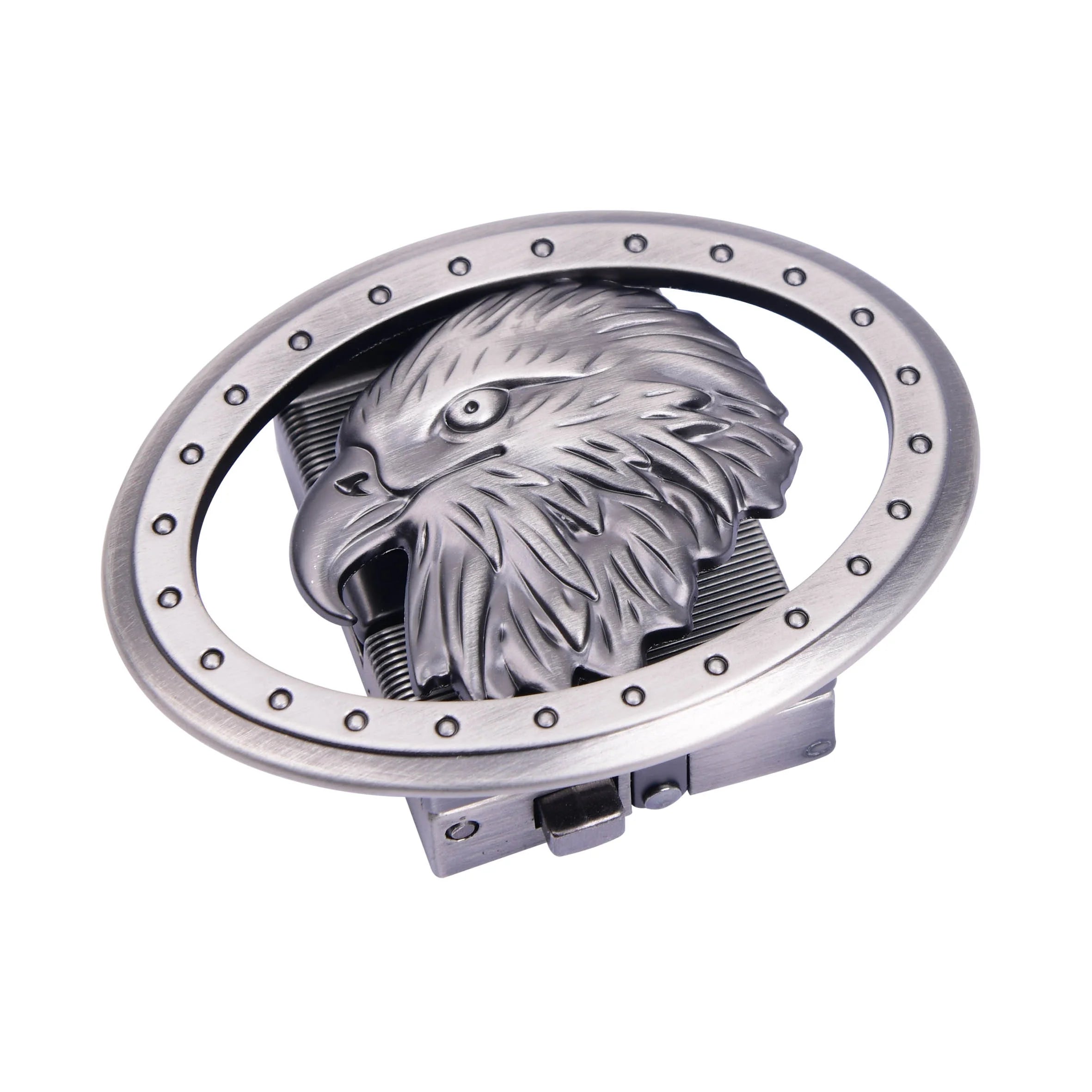 Custom Automatic Zinc Alloy Belt Buckle Hardware Design Your Own Logo Brand Name Animal Western Private Label Mens Belt