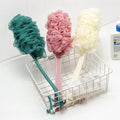 Bubble Bath Brush PE Mesh Brush Bath Shower Sponge Body Scrub Exfoliating Soft Long Handle Brush for Bathing