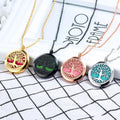 Plated Necklace Locket Women Aroma Essential Oil Diffuser Necklace Gold Tree of Life Titanium Stainless Steel 316L Jewelry Men's