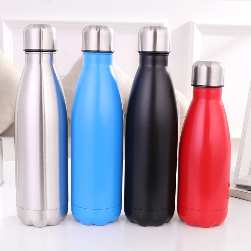 2025 New Style 500ml Double Wall 304 Stainless Steel Insulated Vacuum Cola Water Bottle with Customized logo