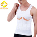 Hot Sale Men's Slimming Body Shapewear Corset Vintage Fitness Compression Tank Top Breathable Knitted Body Shaper Vest