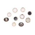 Elite Gold Small Color Resin Rhinestone Christmas Plastic Shank Button for Womens Shirt