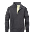 Half Zip up Men's Fleece Jacket Custom Heavyweight Cotton Plain Winter Mens Clothes Thick Cashmere Sweatshirt