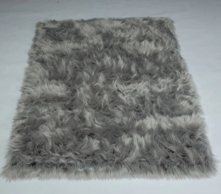 Long Fur Shaggy Hot Sale Fake Fur Area Rugs and Carpets Rectangle 5x7foot