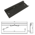 Aluminum Alloy 120mm Wide Radiator Rail Buckle Solid State Relay with Snap Hook