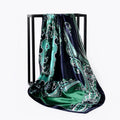 90cm*90cm Japanese and Korean Style Rose Flower Milk Silk Lady Simulation Silk Scarf Large square Scarf