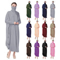 Eid Women Modest Khimar Jilbab Kaftan Islamic Hidjab Robe Hijab Jubah Muslim Abaya Dress Islamic Pour Femmes