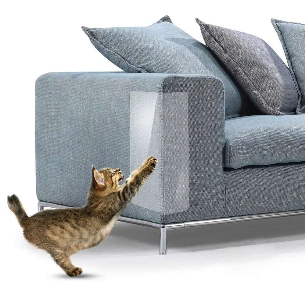 Hot Selling Plastic PVC Feather Cat Scratching Guard Eco-Friendly Simple Square Toy Interactive Movement Furniture Protector