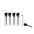 Factory-issued 1ml 2ml 3ml Clear Tester Sample Tube Glass Perfume Vials with Plastic Lid DH5856