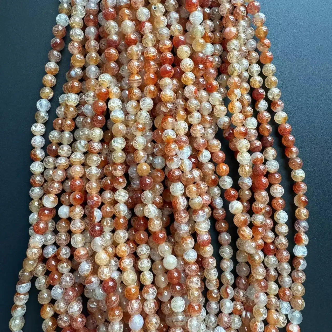 Wholesale Natural Black Agate Onyx Striped Agate Red Carnelian Dragon Vein Peacock Agate for Necklace Jewelry Making