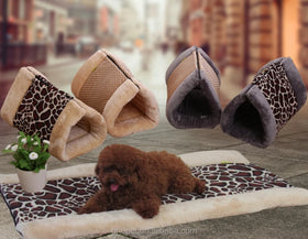 Cute Cat Cave Bed Design Foldable Pet Bed for Small Animals Printed Cat House