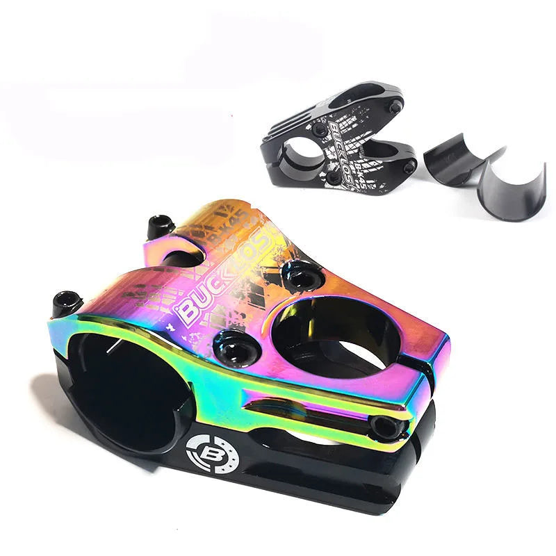 BUCKLOS OEM/ODM 31.8/35mm Multicolor Aluminum Alloy 45mm Short Mountain Road Bike Handle Bar Bicycle Parts Handlebar Stem