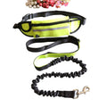 Adjustable Waist Belt Reflective Stitches Hands Free Dog Leash Dog Walking Belt With Shock Absorbing Bungee Leash